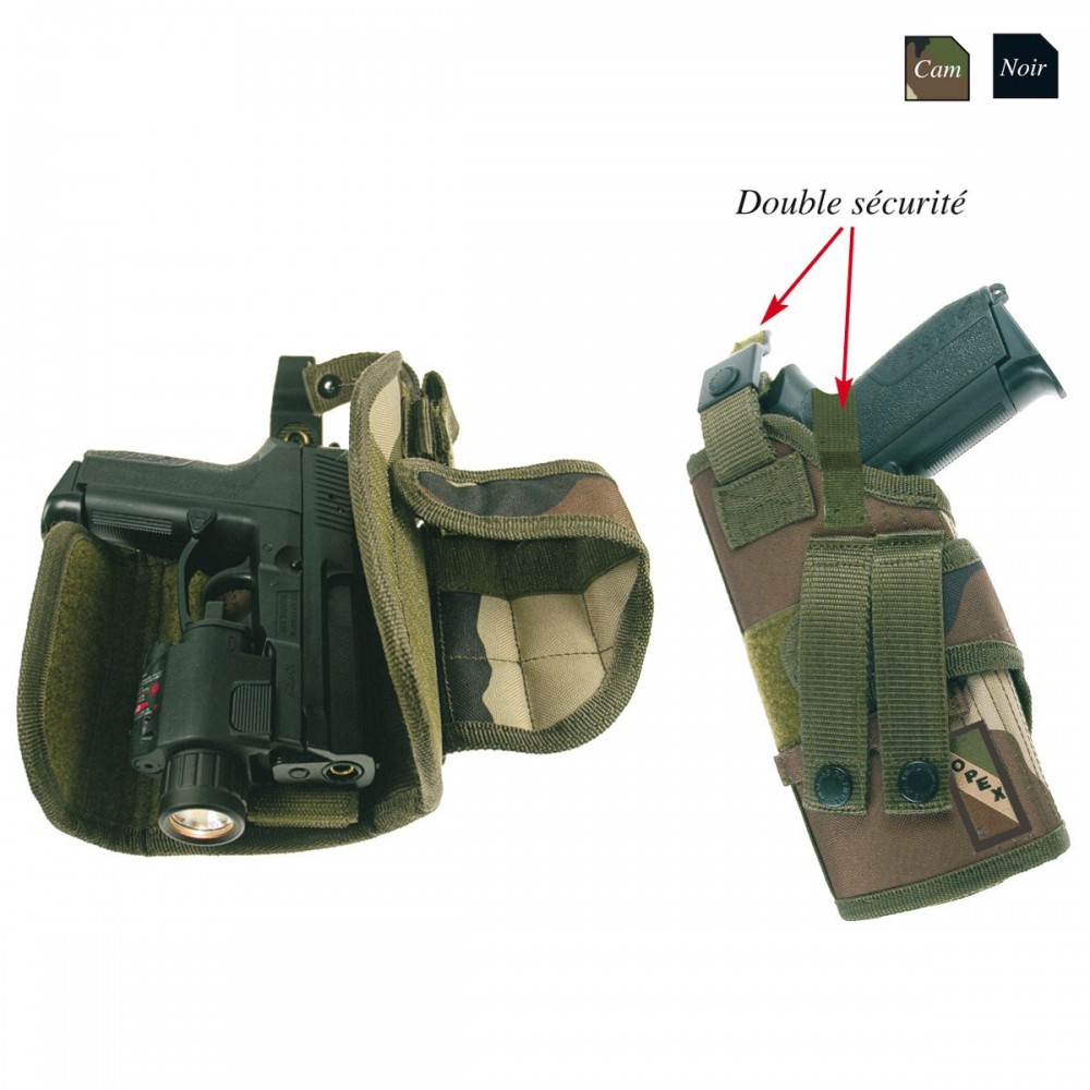 HOLSTER ATTACHES MOLLE - REKAR TECHNIQUE - Vente équipements Armée,  Gendarmerie, Police, Pompier, Sécurité