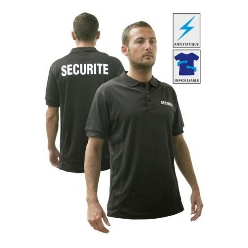 POLO COOLDRY SECURITE MANCHES COURTES